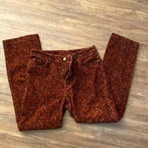 Jones New York Signature paisley excellent condition corduroy vintage brown soft